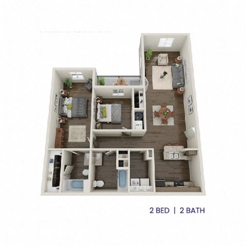 a 2 bedroom floor plan | metro atlanta ga apartments